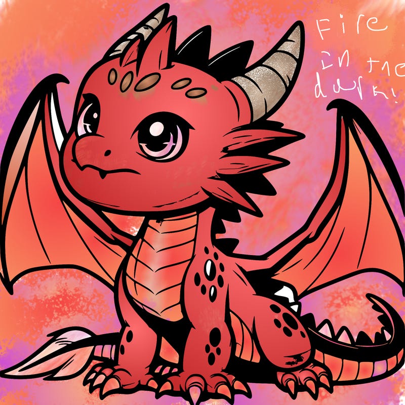 fierce baby night dragon