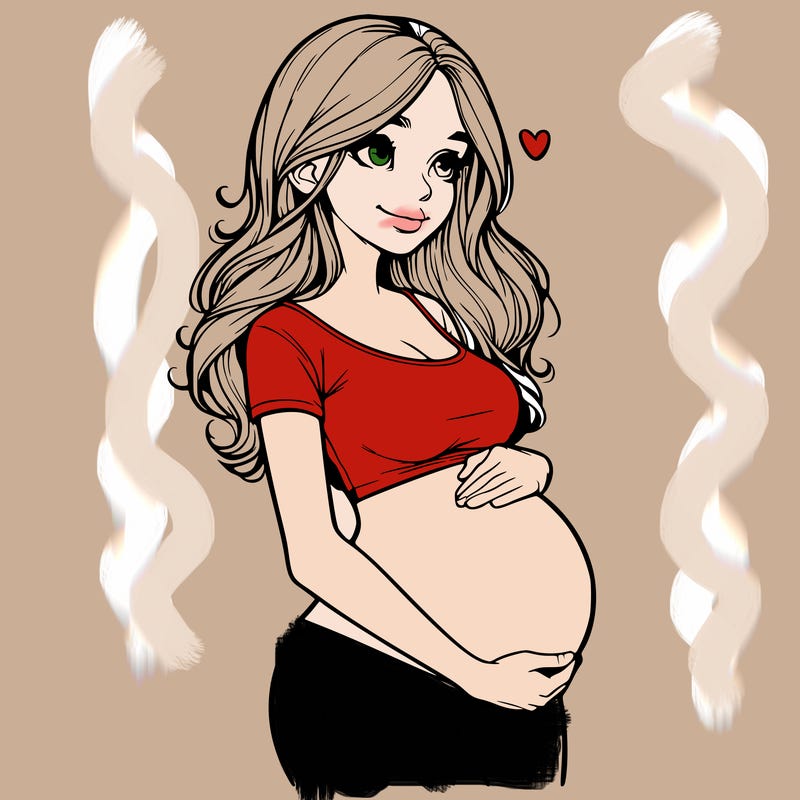 realistic pregnant girl