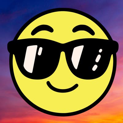 emoji with sunglasses