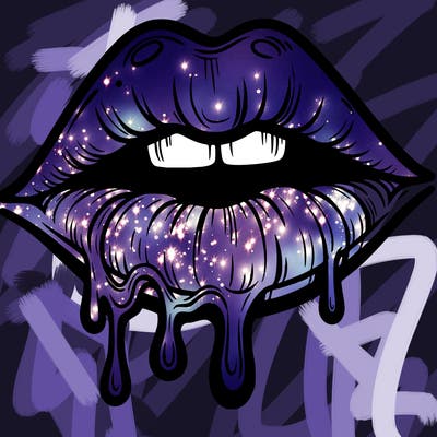 lips that look realistic and drip