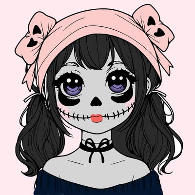 realistic girl halloween