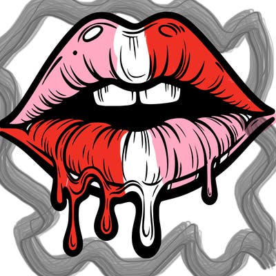 lips that look realistic and drip