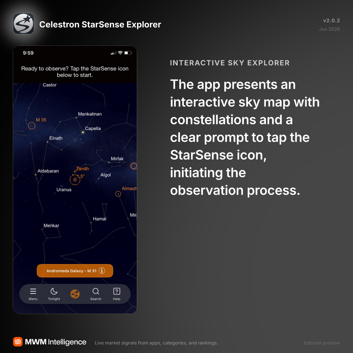 Celestron StarSense Explorer - Reference App | MWM