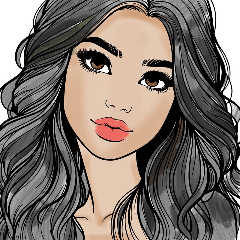 beautiful realistic girl