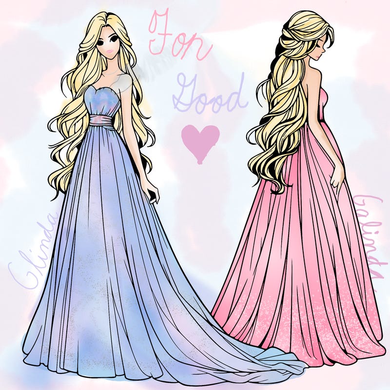 realistic woman with long flowing dress