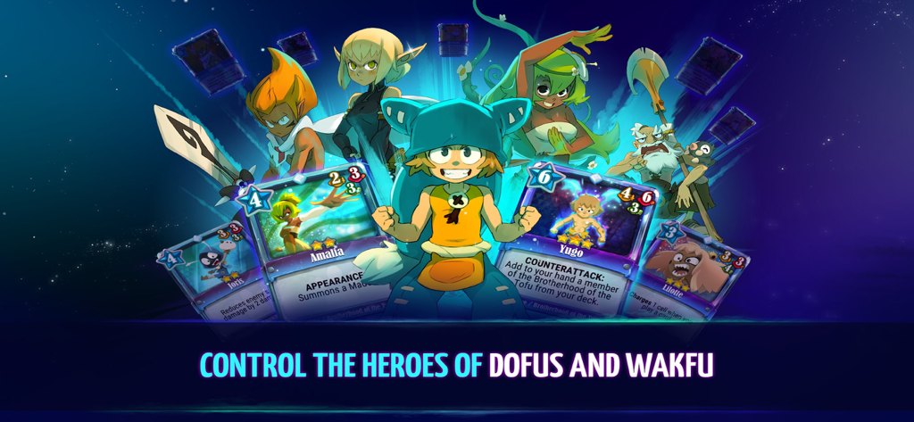 Krosmaga - An illustration of various Krosmaga card game characters and heroes from the Dofus and Wakfu universe