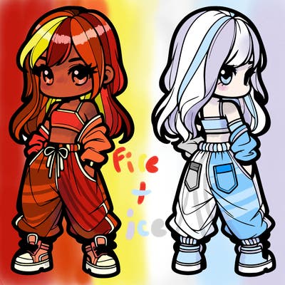 girl in crop top and baggy pants