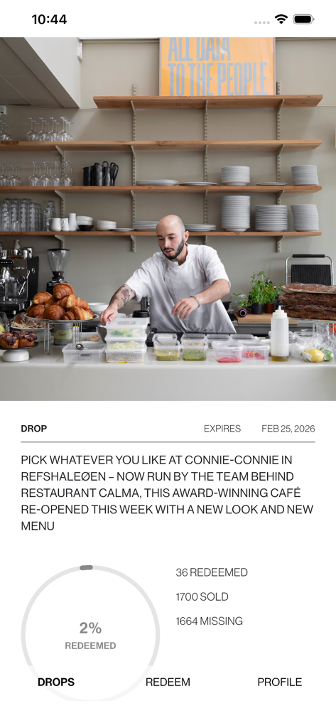 TIPSTER 0701 - TIPSTER Partner App Dashboard mit Gutschein-Einlösungsstatistiken und Kampagnenleistung für ein Restaurant