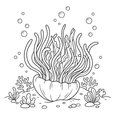 Explore the wonders of the deep with this charming upside-down jellyfish coloring page, specially designed for kids. Its balanced lines and fun details make it perfect for young artists to enjoy a creative underwater adventure.