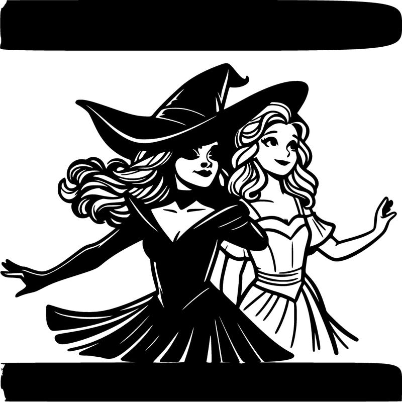 elifiba and glinda from wicked realistic