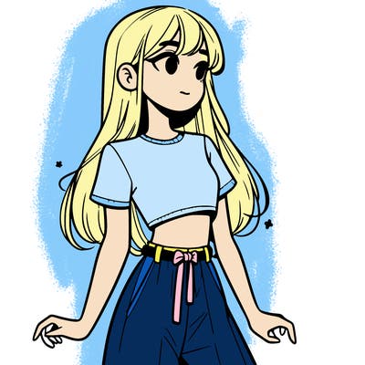 girl in a cute crop top