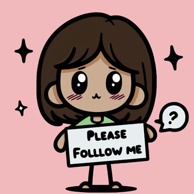 please follow me