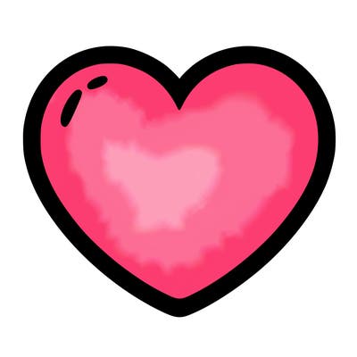 a blank heart