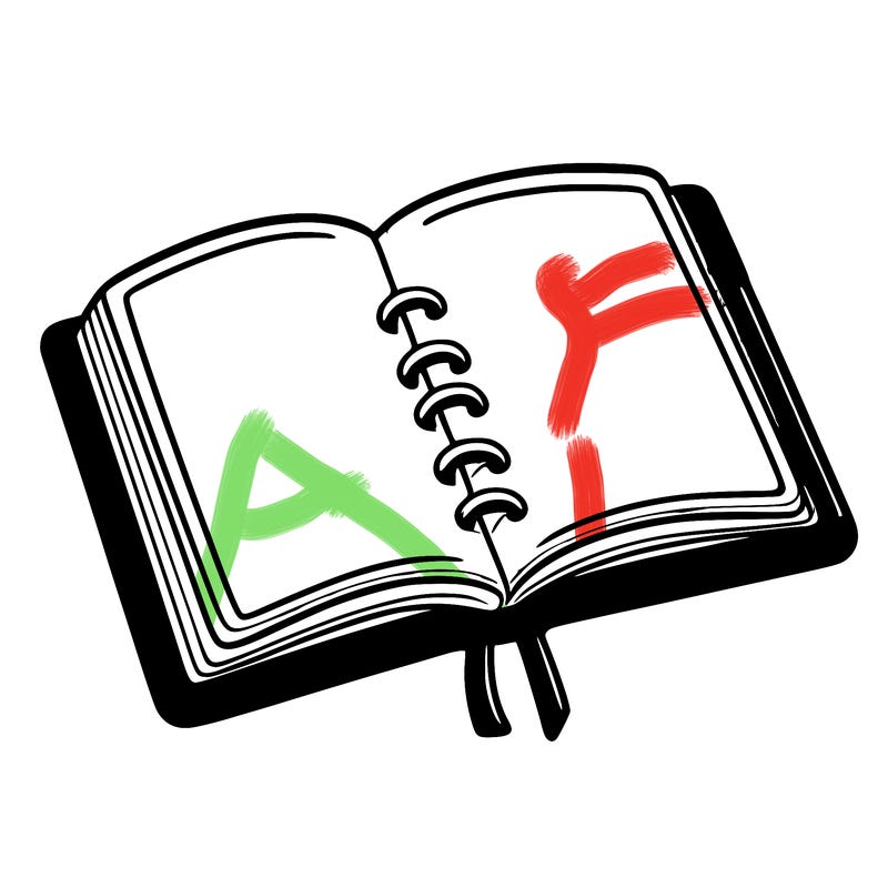 open note book blank