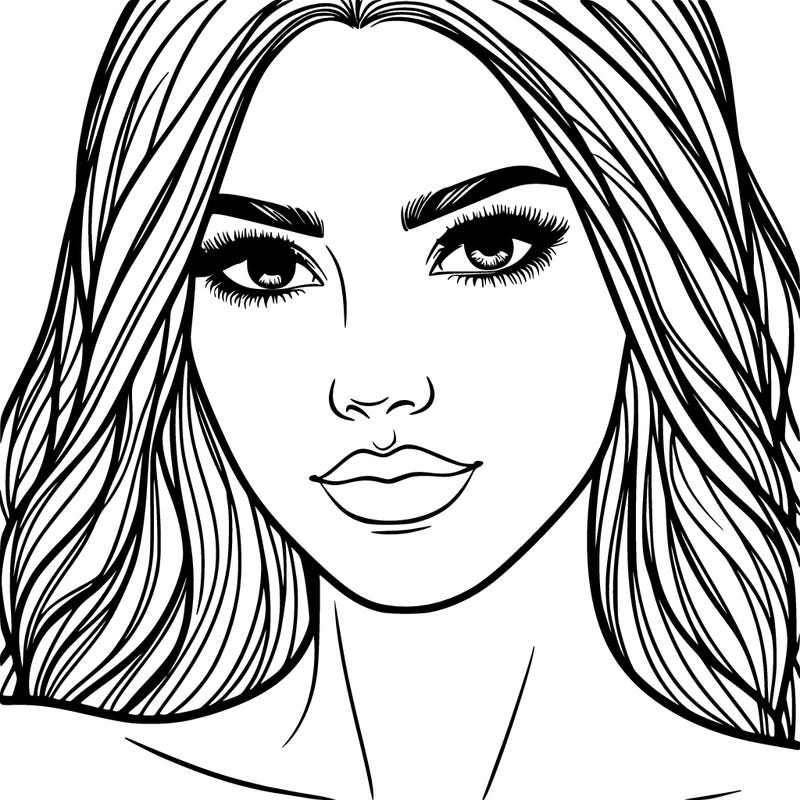 close up of beautiful woman