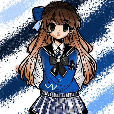 preppy anime girl