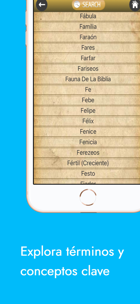 Diccionario Bíblico y Bibia - Lista de términos bíblicos en el diccionario de la aplicación