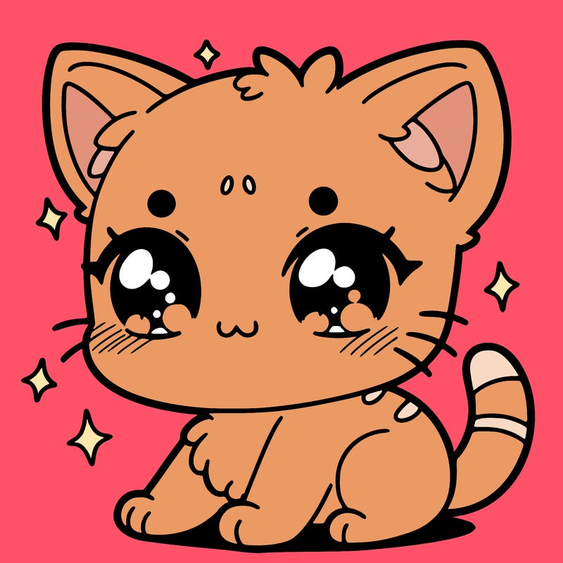 small anime cat
