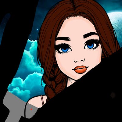 realistic girl with braids