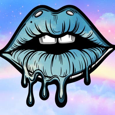 lips that look realistic and drip