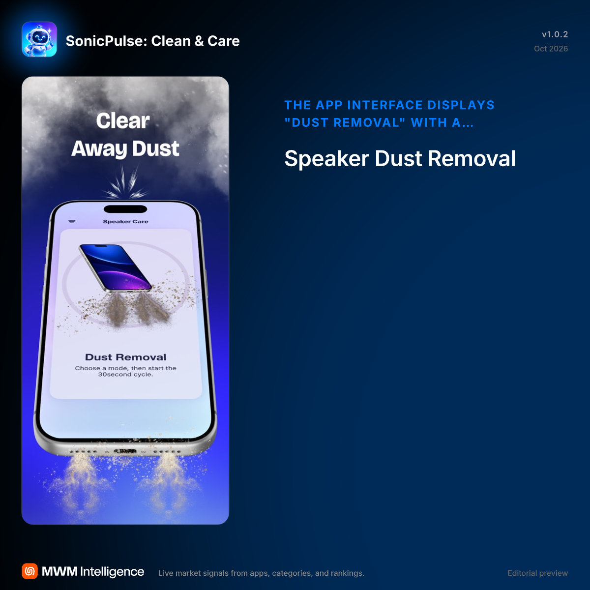 SonicPulse: Clean & Care - Utilities App | MWM