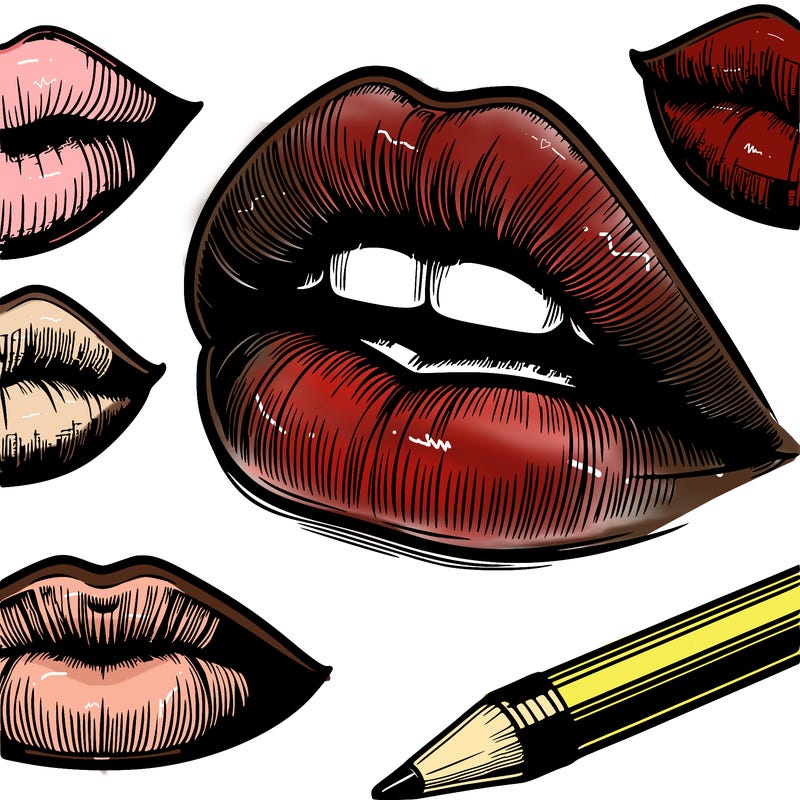 realistic  lips