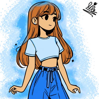 girl in a cute crop top