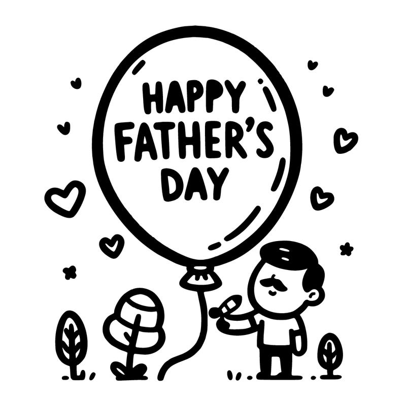 happy fathers day ballon
