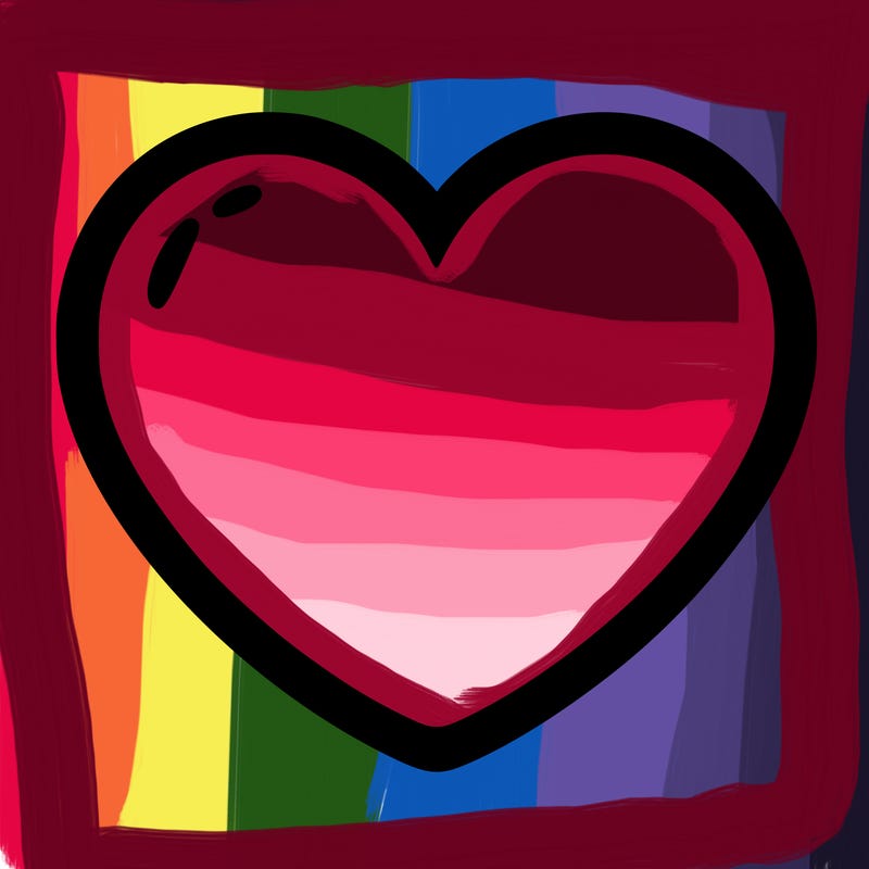 a blank heart
