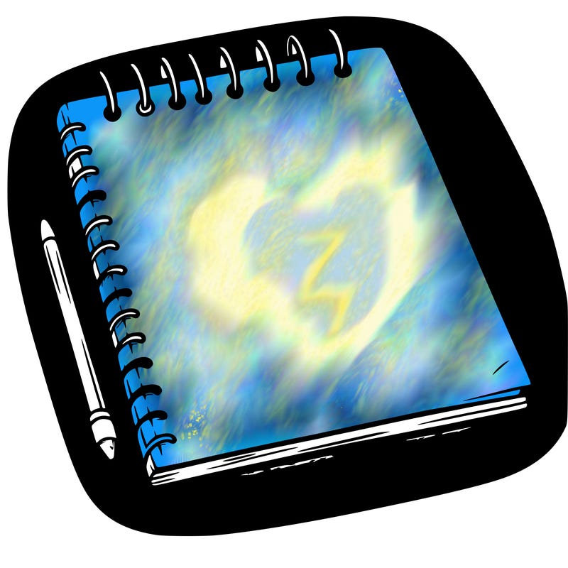 a blank sketch pad
