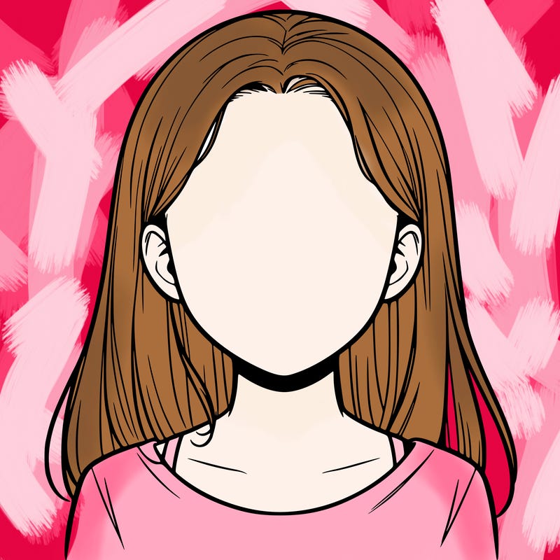 realistic faceless girl