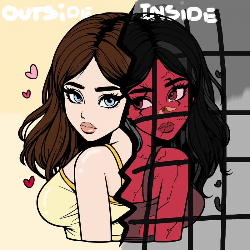 realistic girl split