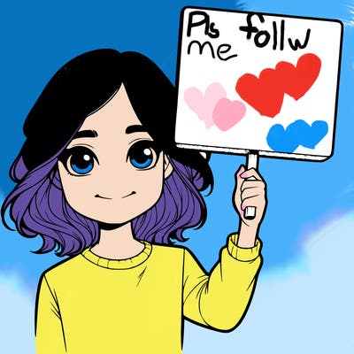 realistic girl holding up a sign