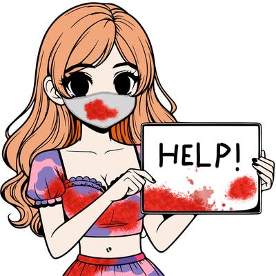 realistic pretty girl holding blank sign