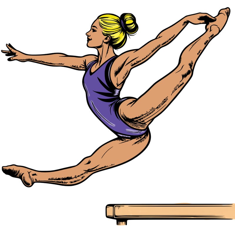 realistic professional gymnast