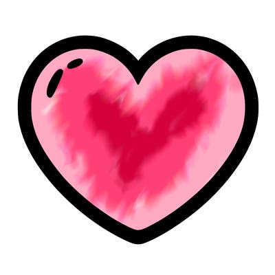 a blank heart