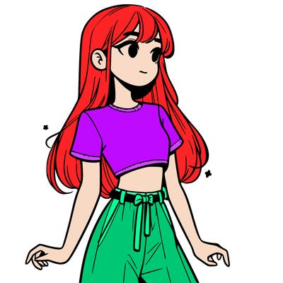 girl in a cute crop top