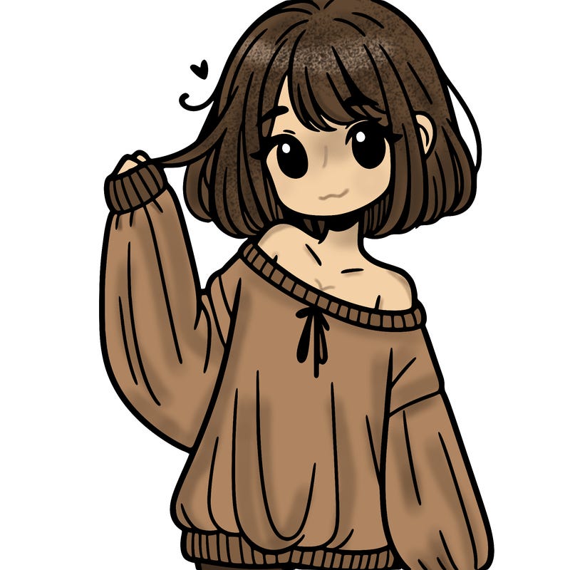 girl in baggy sweater hanging off her shoulder