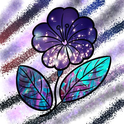 one flower