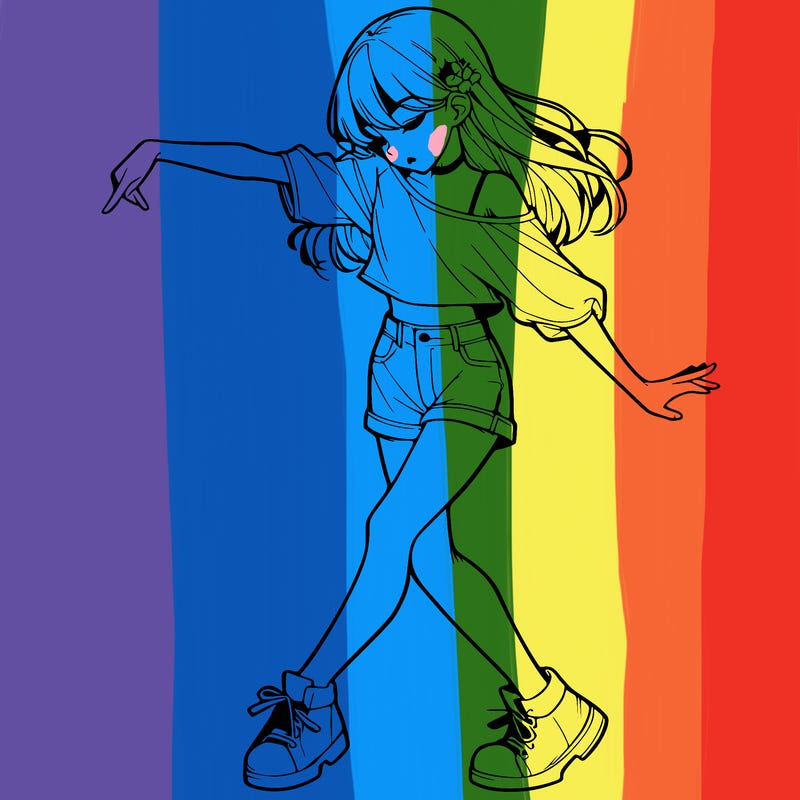 realistic girl danceing