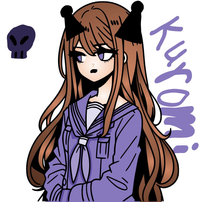 a girl with long hair moody jacket manga