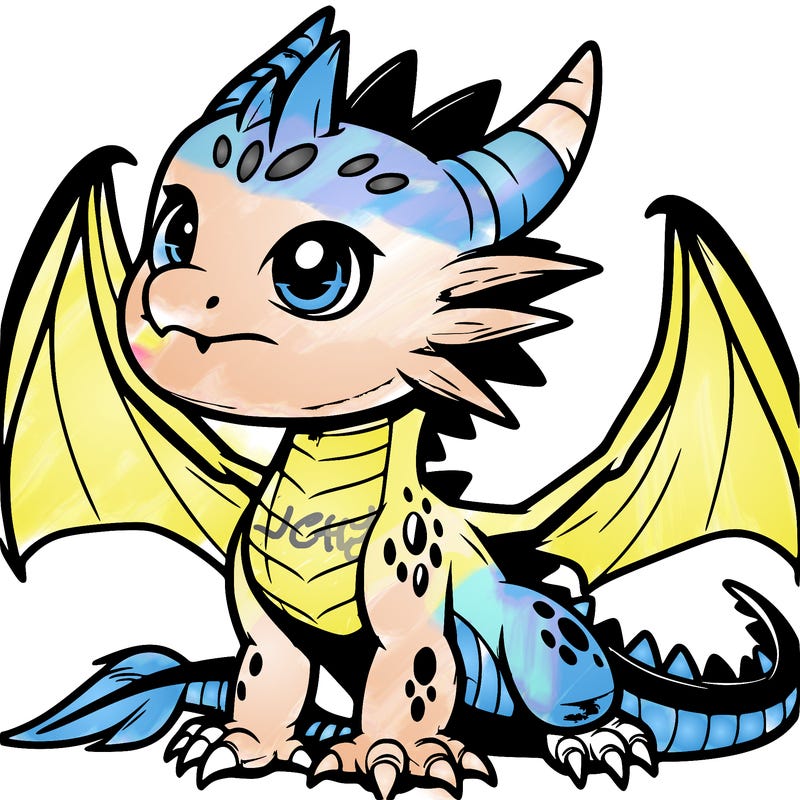fierce baby night dragon