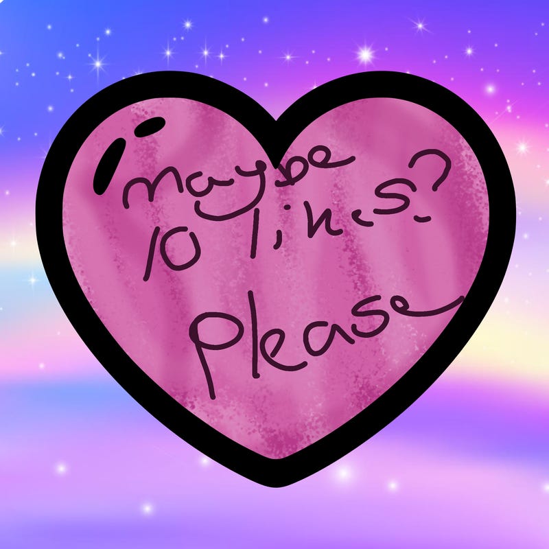 a blank heart