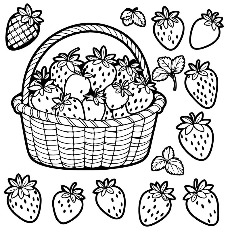 some strawberry fruit inside basket