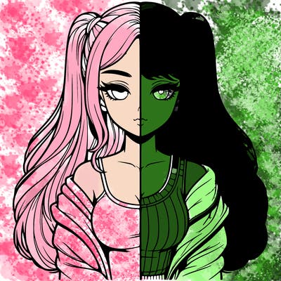 realistic girl split