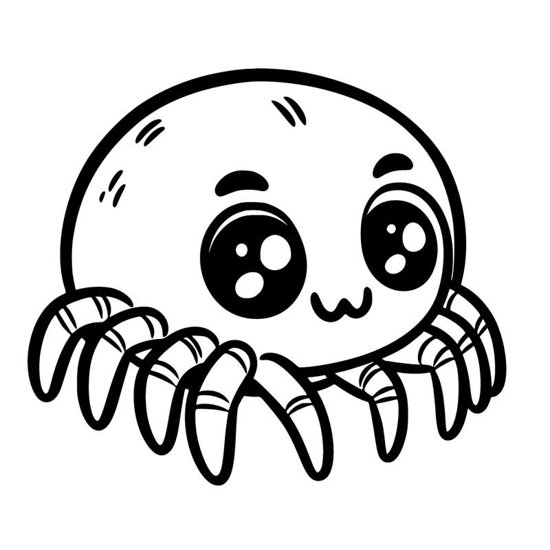 a small cute little spider