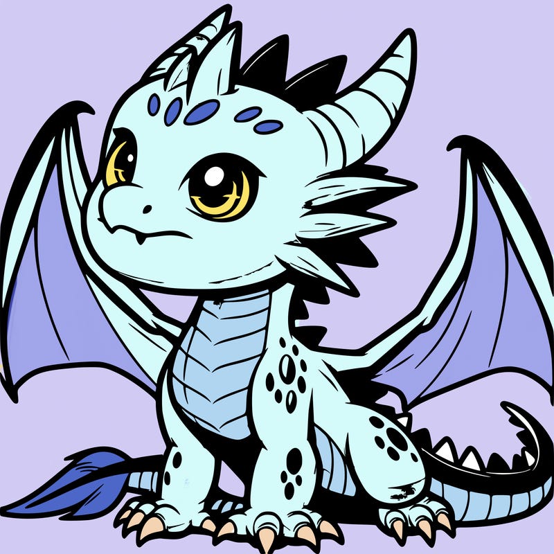 fierce baby night dragon