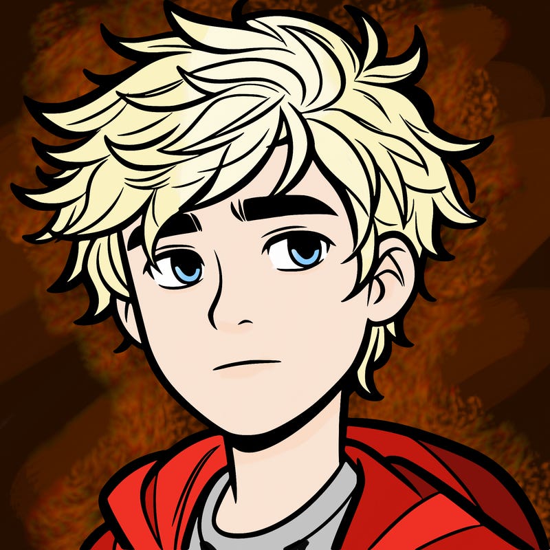 teen boy with messy hair