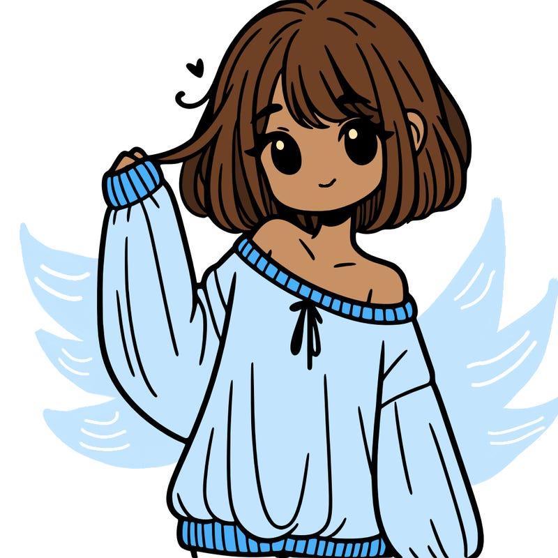 girl in baggy sweater hanging off her shoulder