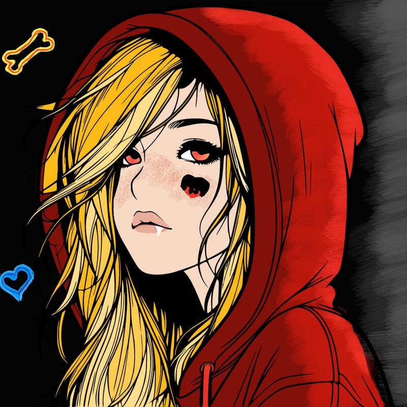 realistic girl with hoodie on